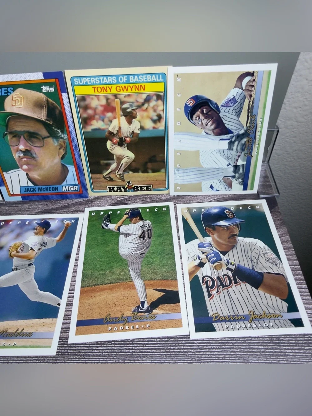 San Diego Padres Baseball Card Lot (13) Tony Gwynn Benes Jackson Upper Deck